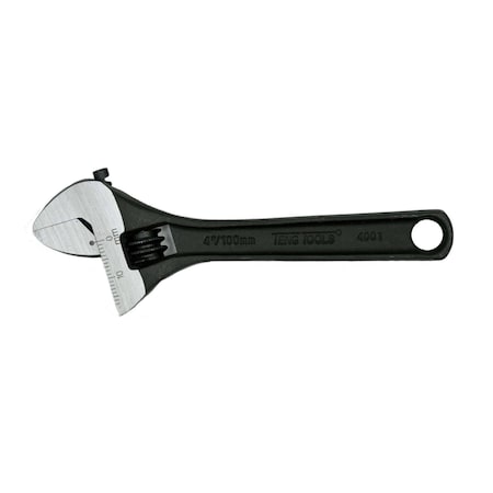 Teng Tools 4001 4" Adjustable Wrench w/Graduated Scale 4001
